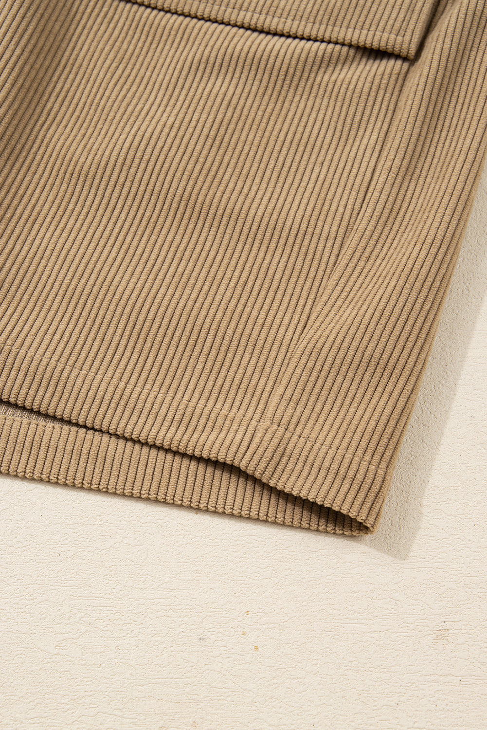 Camel Corduroy Mini Skirt
