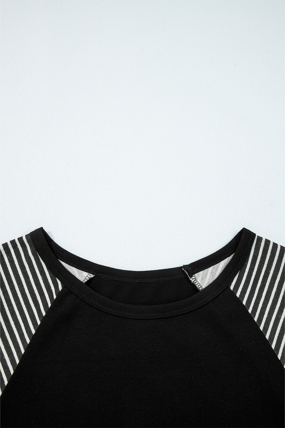 Striped Raglan Long Sleeve Loose Top