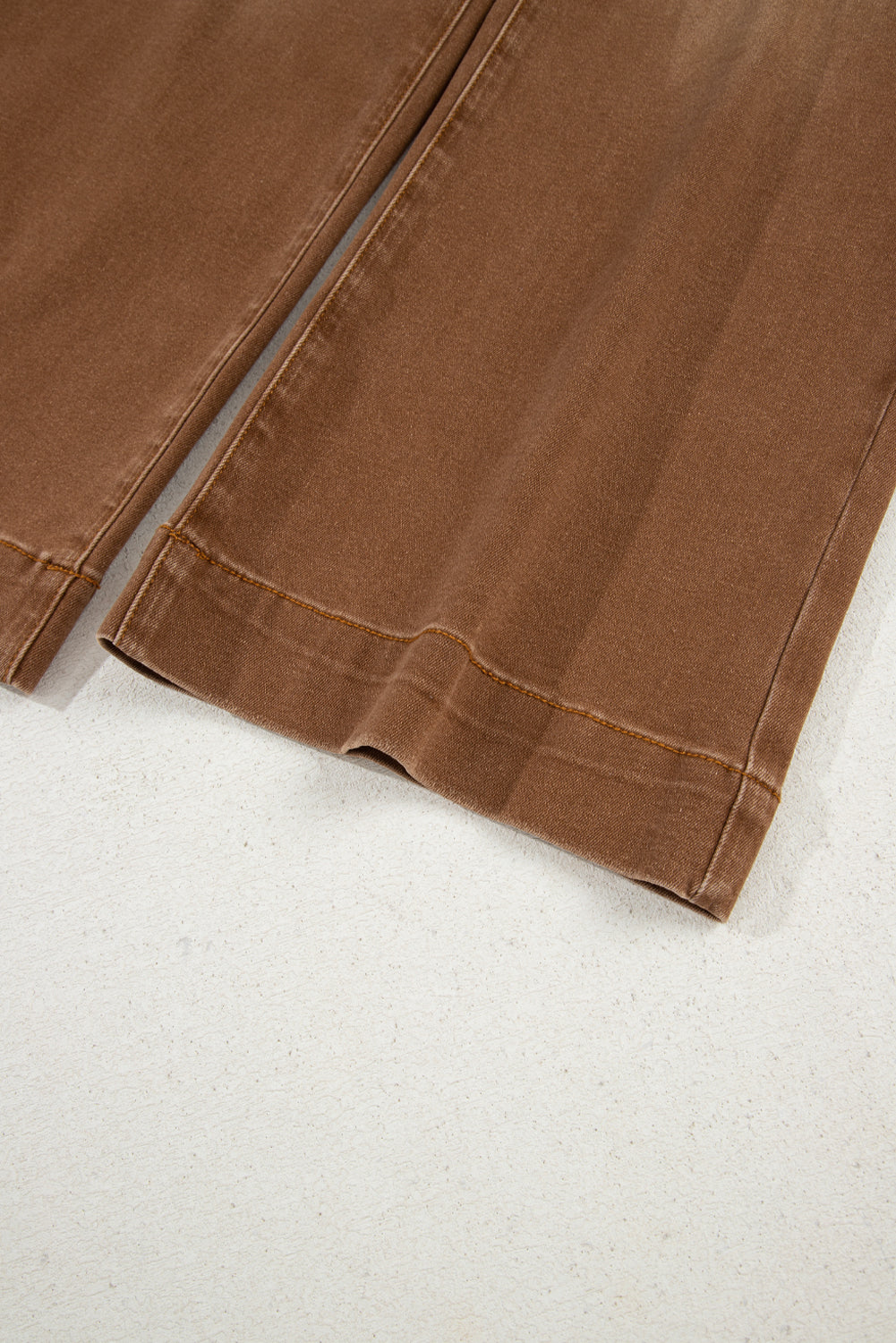 Cropped High Rise Wide Leg Jeans