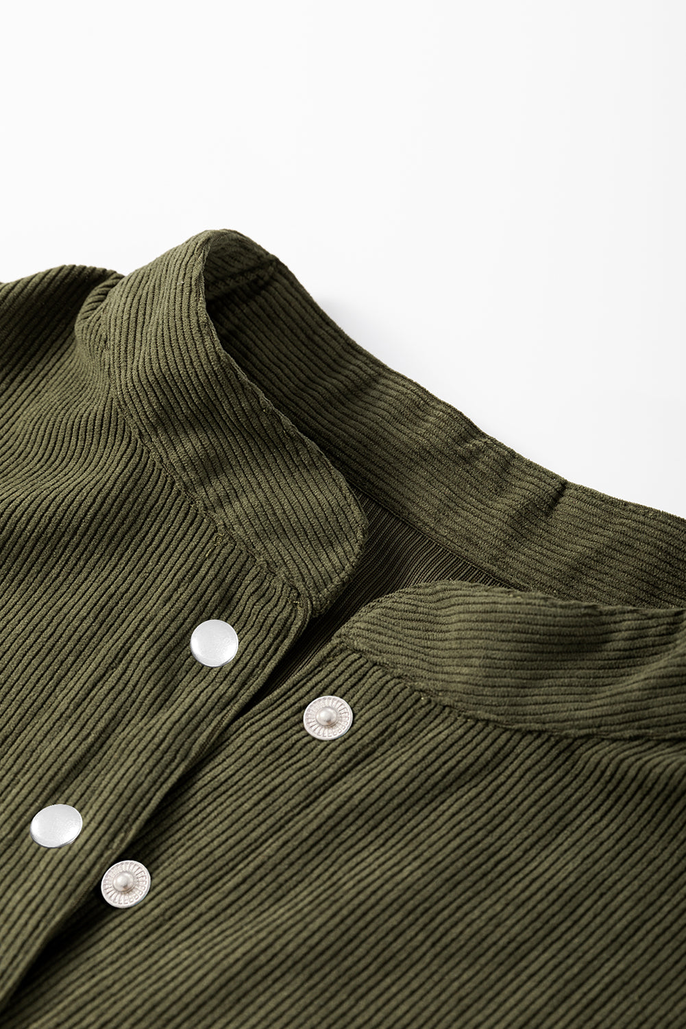 Corduroy Snap Buttons Dress