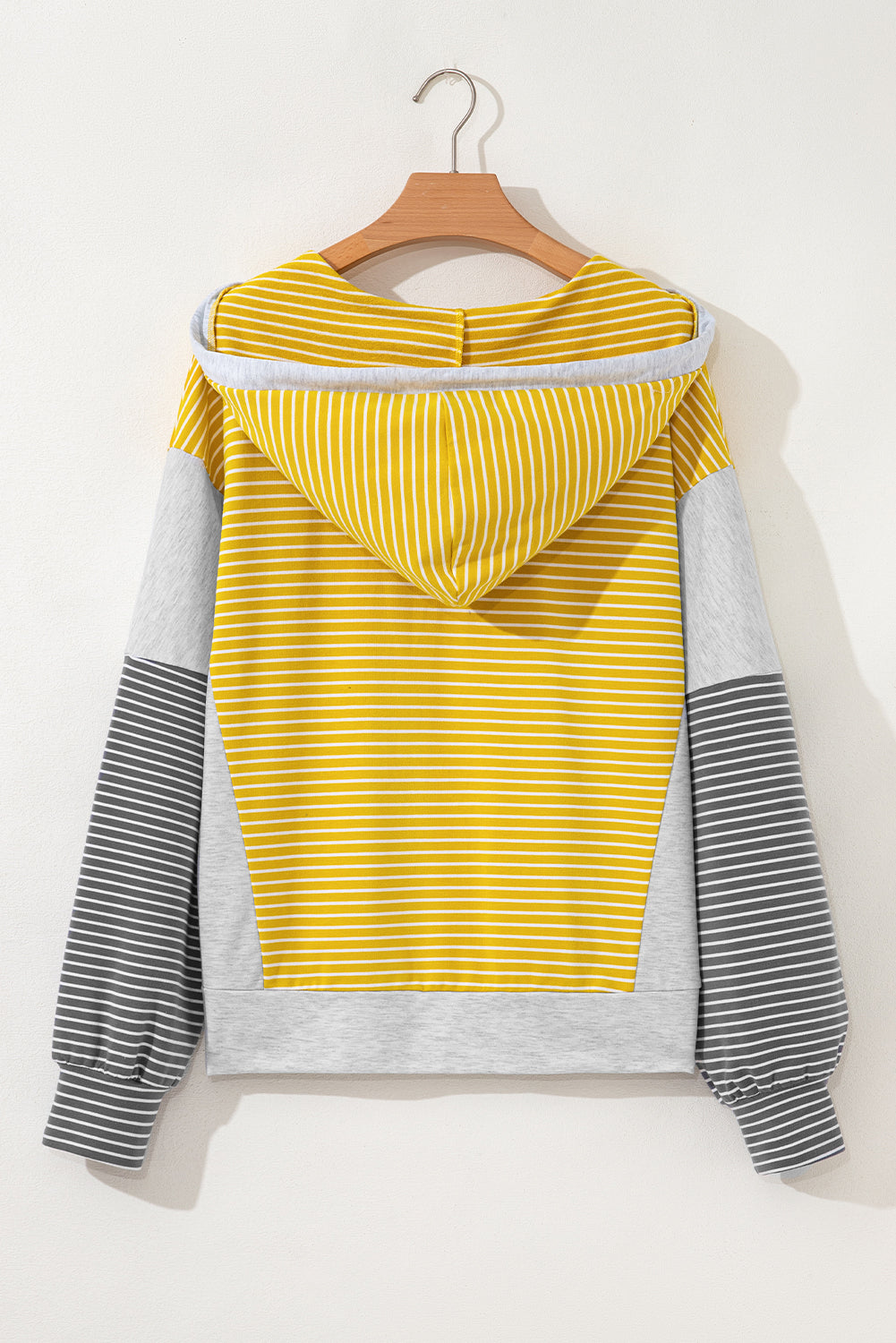 Color Block V Neck Loose Fit Top