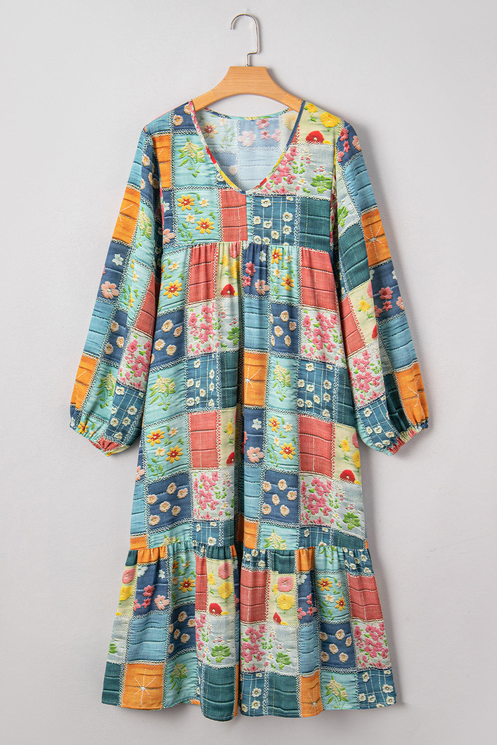 Floral Ruffle Hem Dress