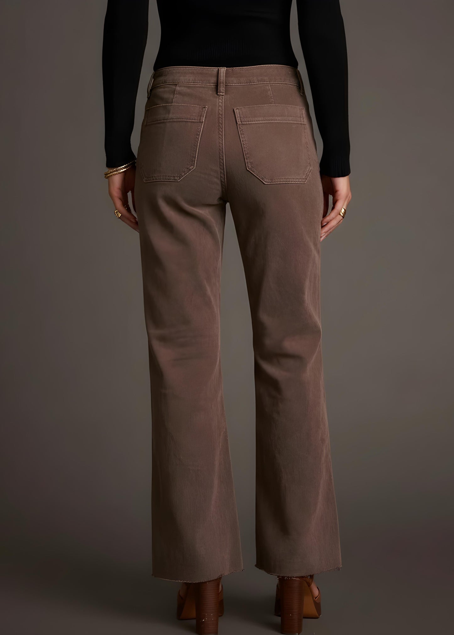 Retro Patch Pocket Jeans