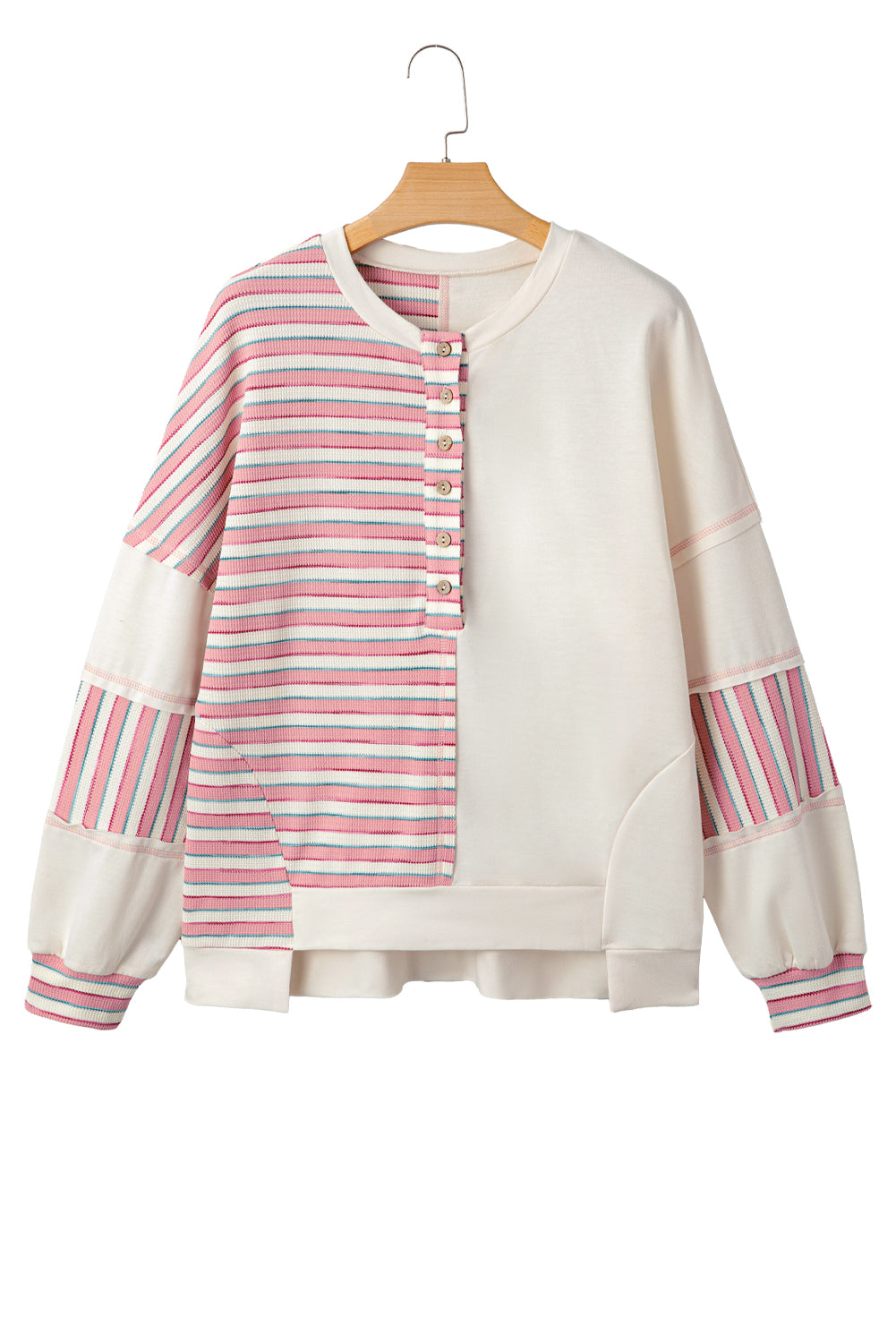 Stitched Patchwork Pullover