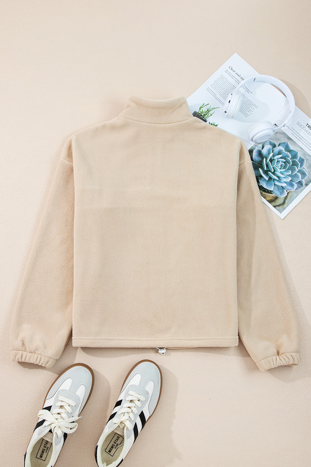 Fleece Patchwork Sweatshirt