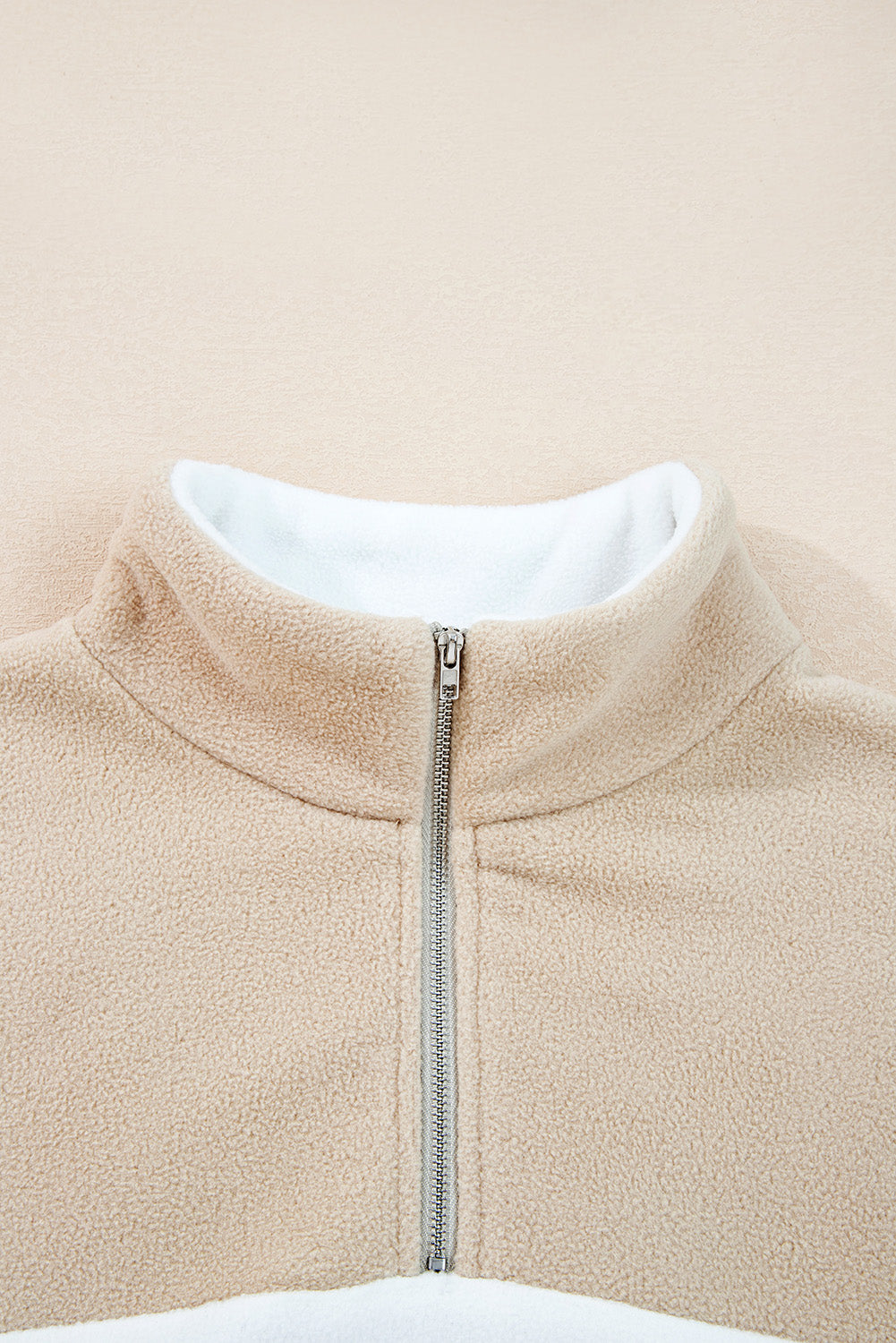 Fleece Patchwork Sweatshirt