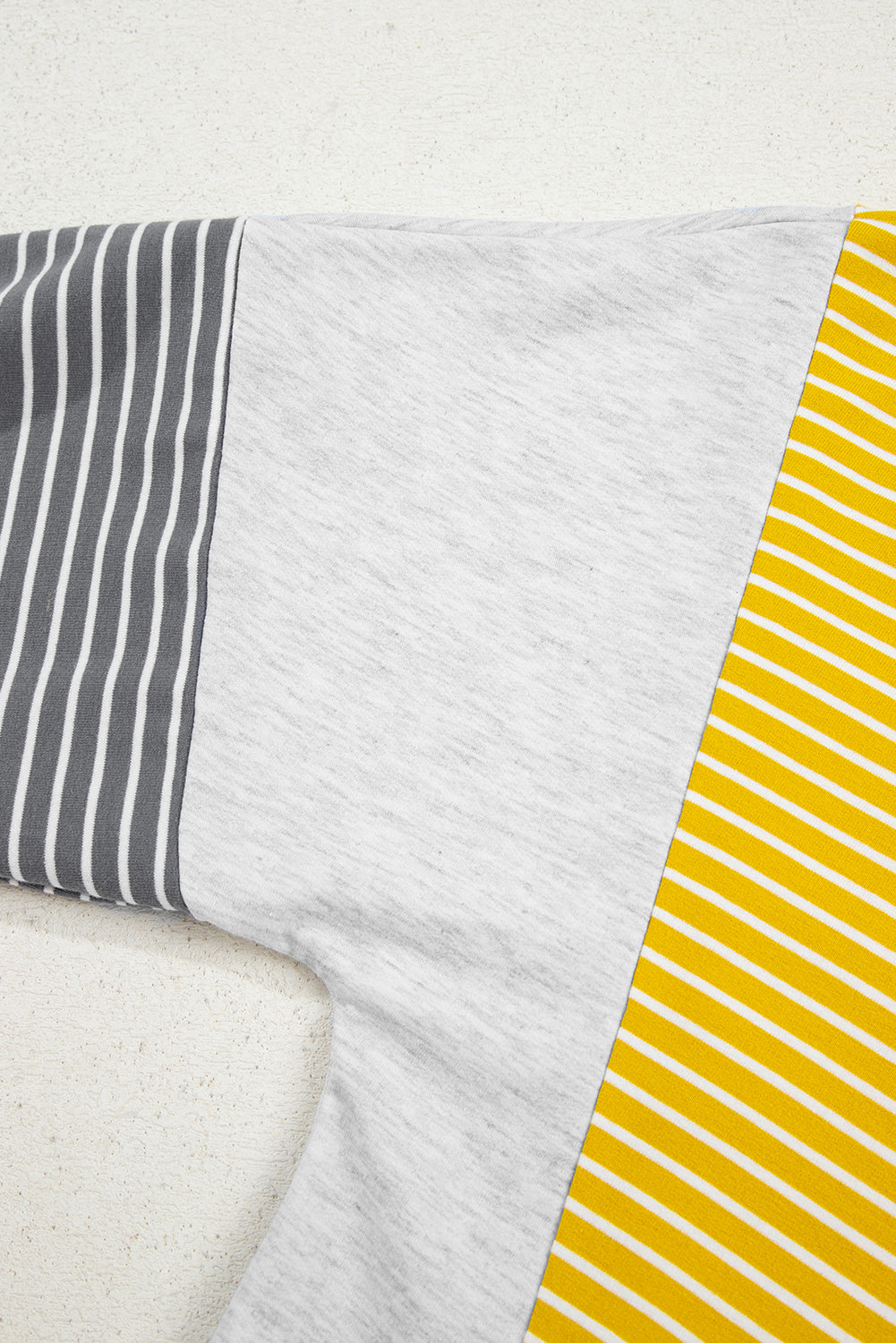 Color Block V Neck Loose Fit Top