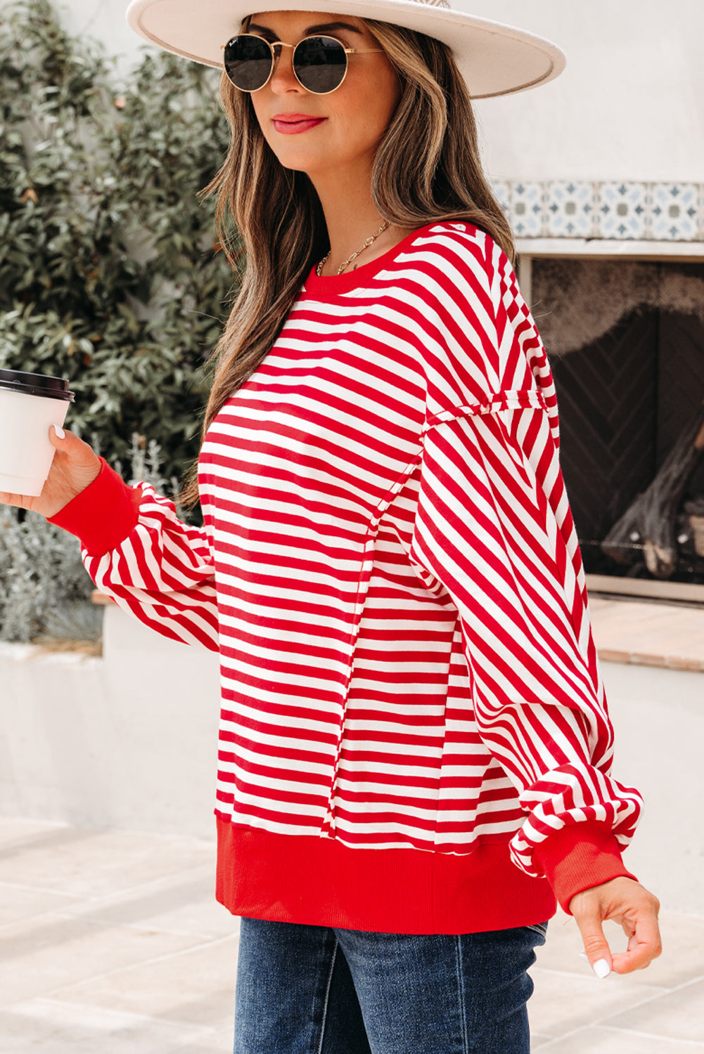 Exposed Seam Pullover Top
