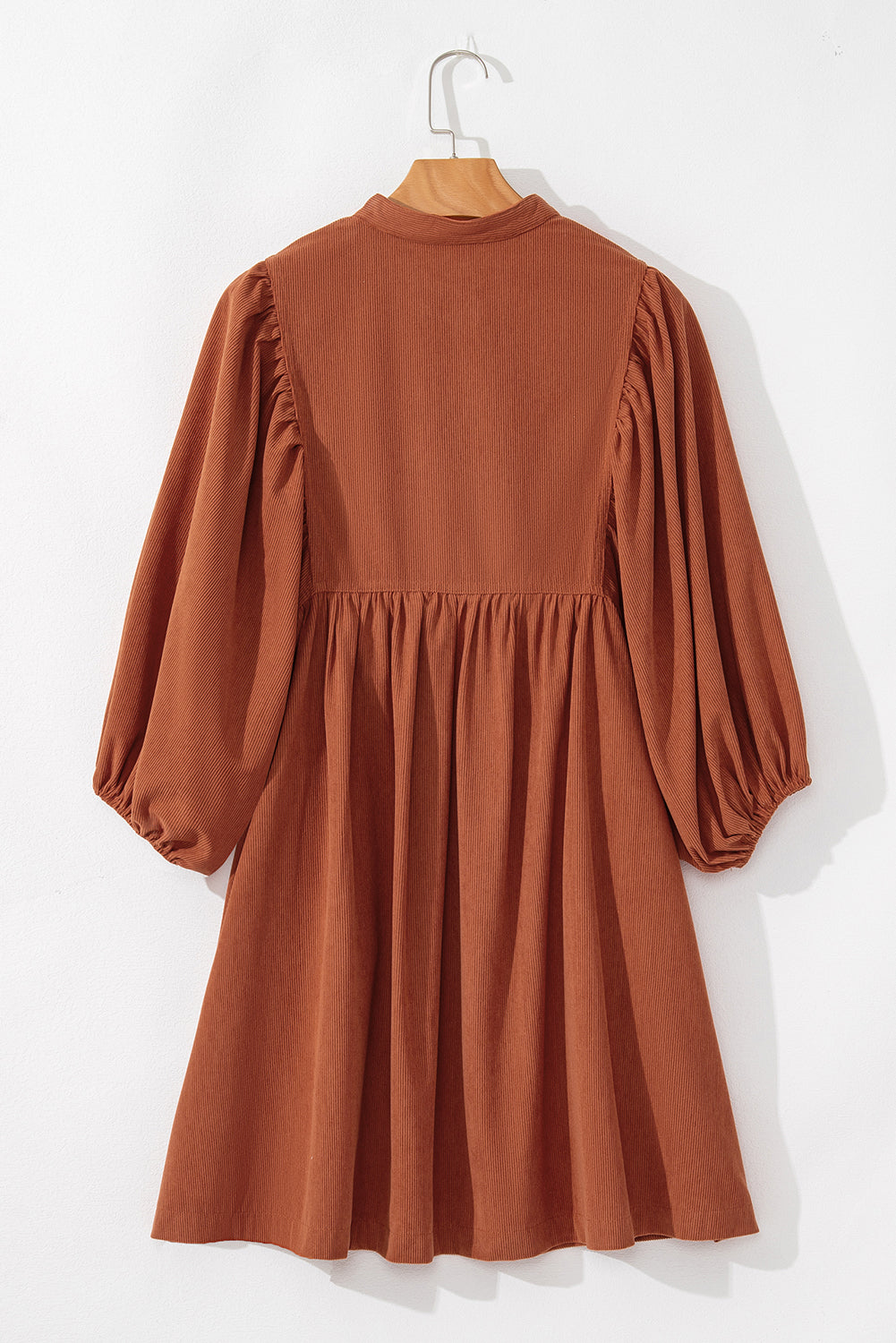 Corduroy Snap Buttons Dress