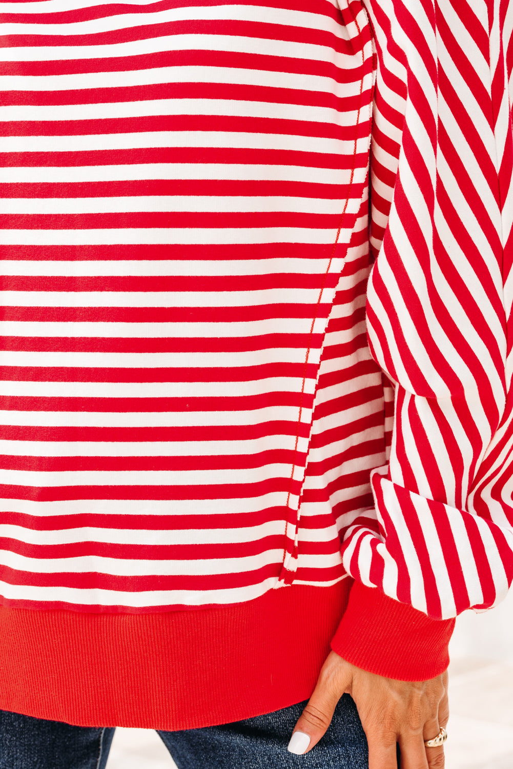 Exposed Seam Pullover Top