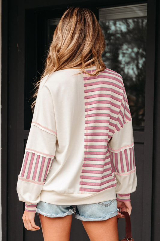 Stitched Patchwork Pullover