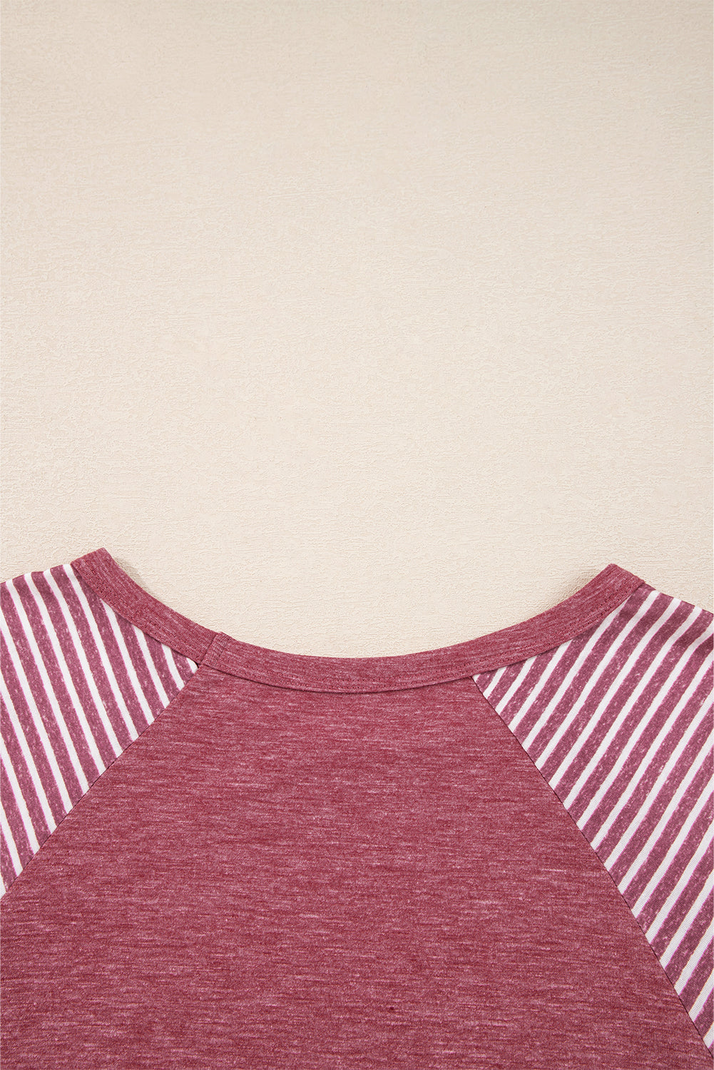 Striped Raglan Long Sleeve Loose Top