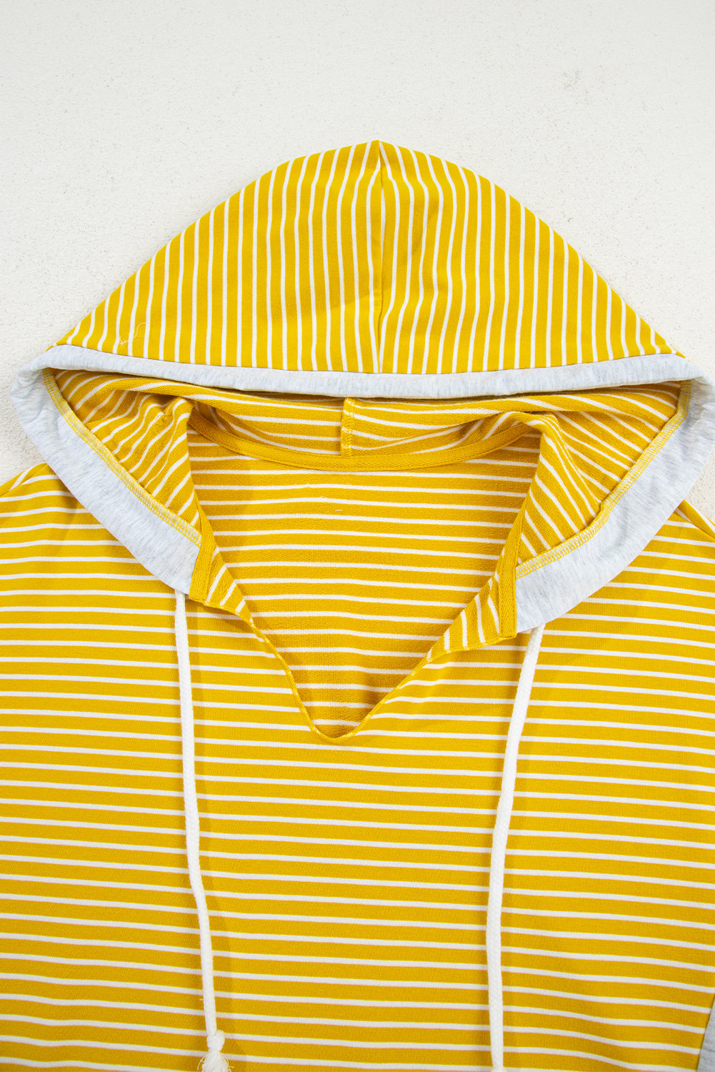 Color Block V Neck Loose Fit Top
