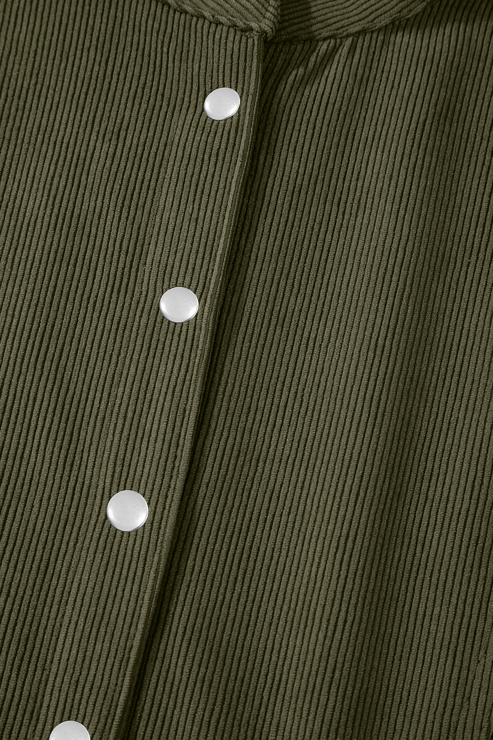 Corduroy Snap Buttons Dress