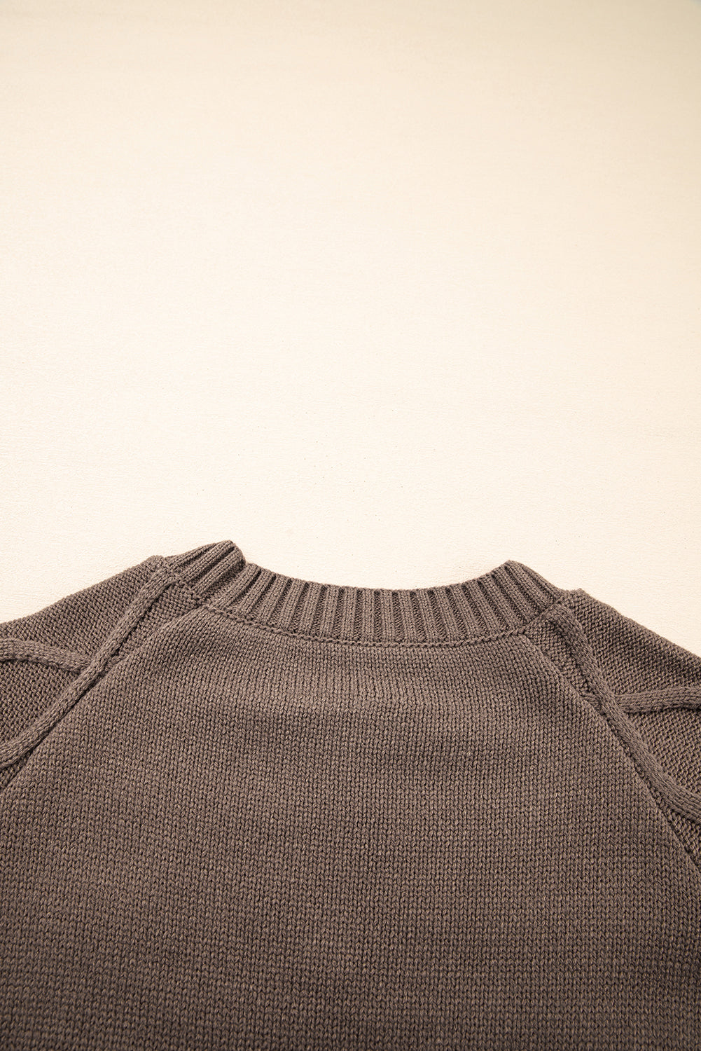 Western Crew Neck Knitted Sweater