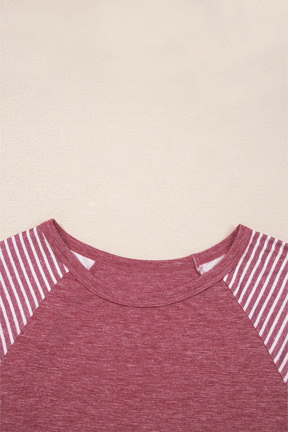 Striped Raglan Long Sleeve Loose Top