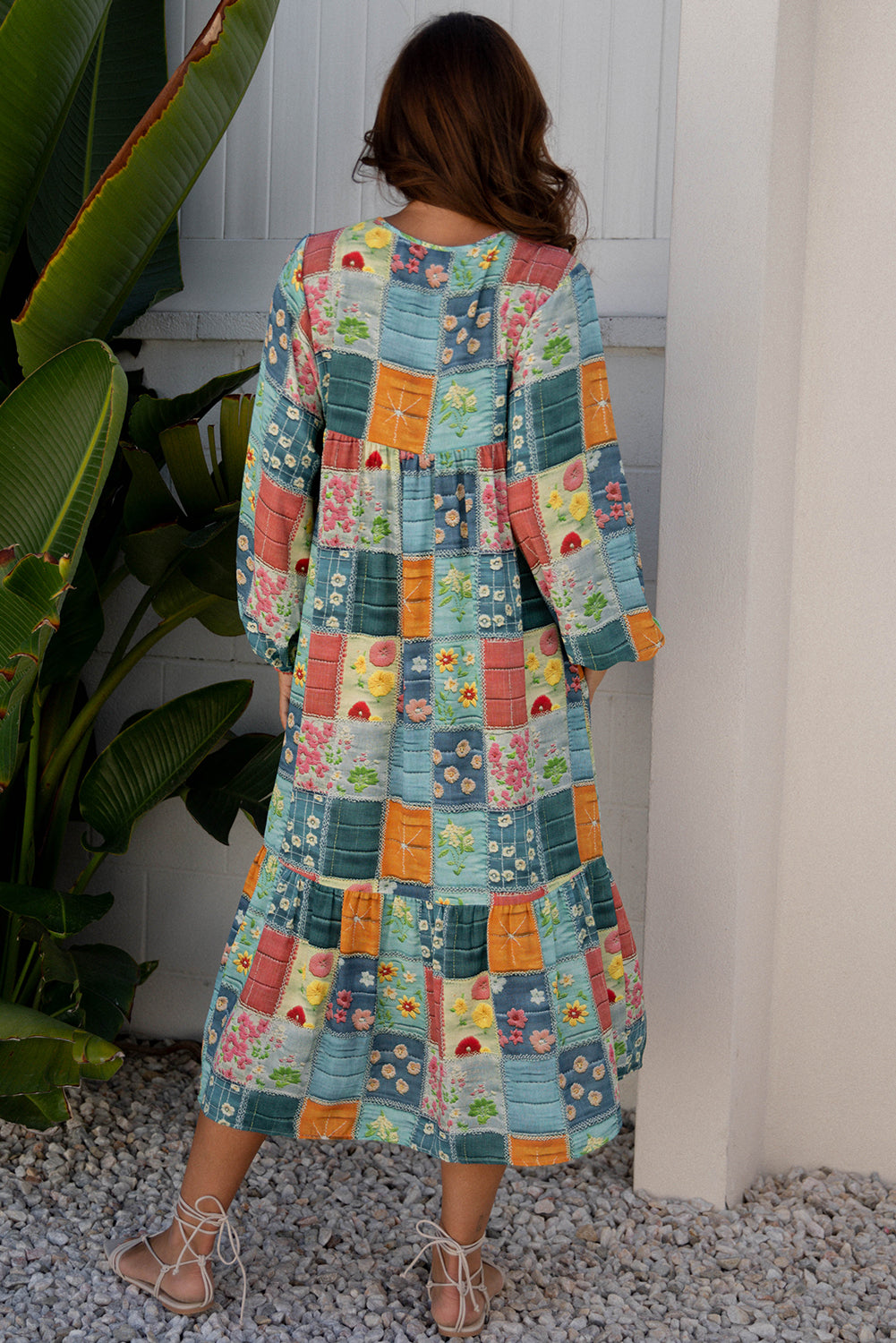 Floral Ruffle Hem Dress