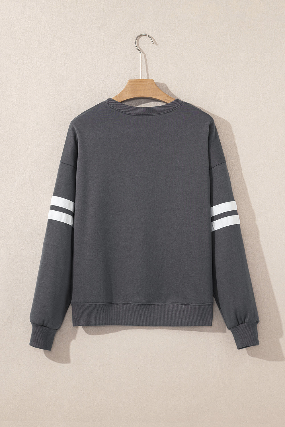 Striped Sleeve Oversized Sweatshirt