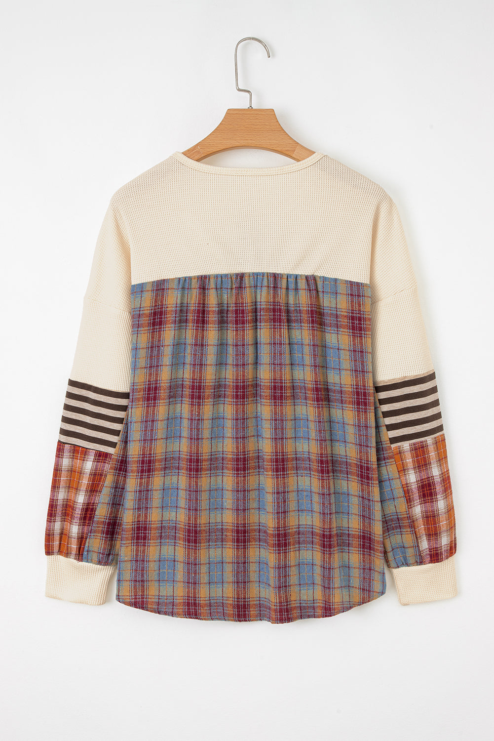 Waffle Henley Knit Top