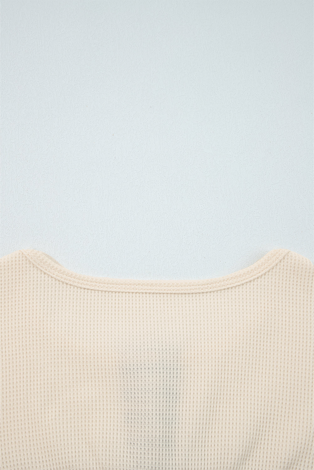 Waffle Henley Knit Top