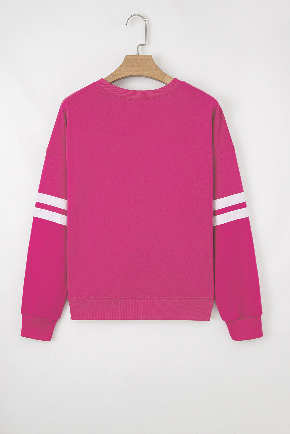 Striped Sleeve Oversized Sweatshirt