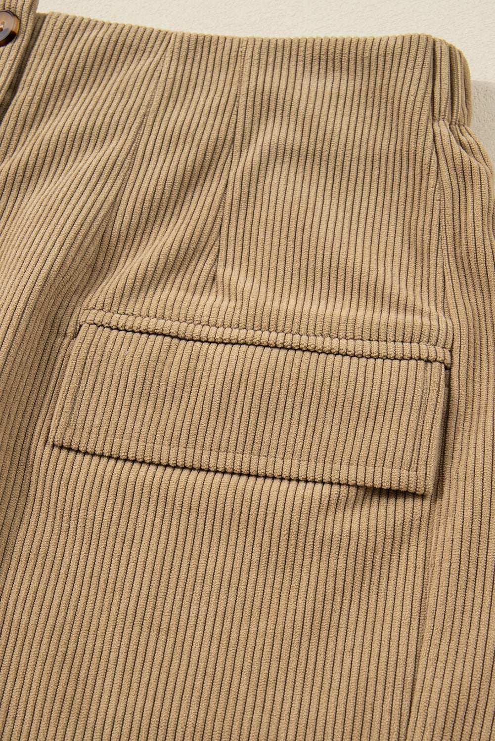 Camel Corduroy Mini Skirt