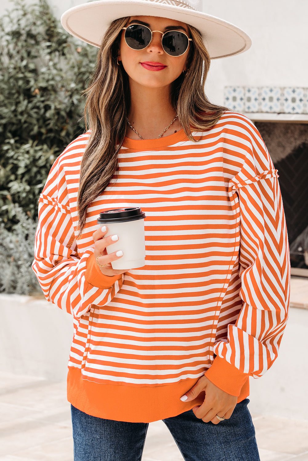Exposed Seam Pullover Top