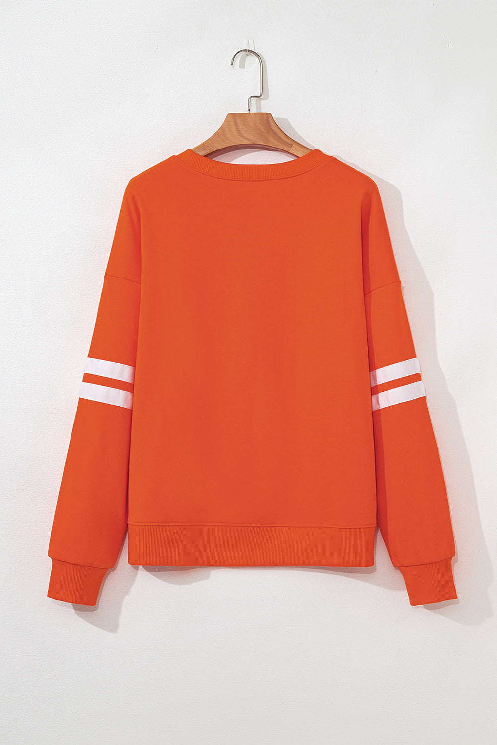 Striped Sleeve Oversized Sweatshirt