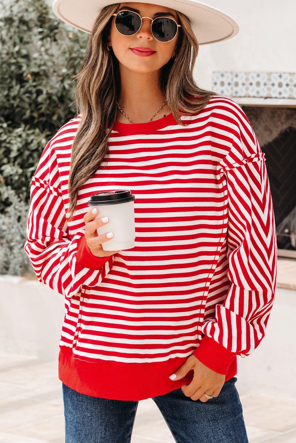 Exposed Seam Pullover Top