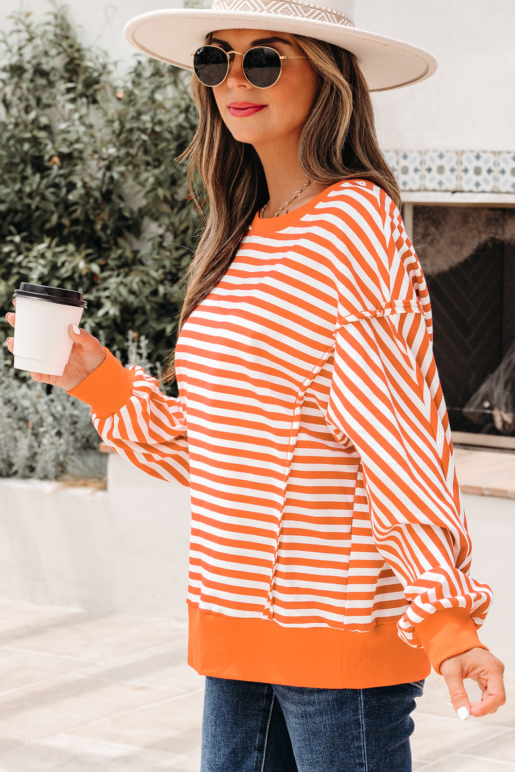 Exposed Seam Pullover Top