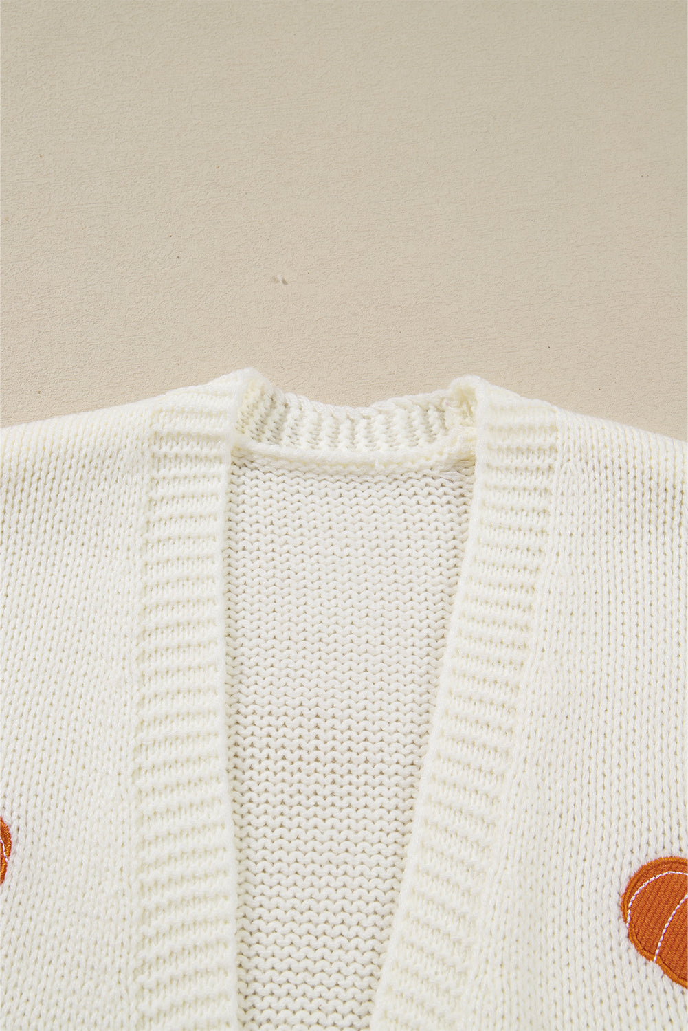 Pumpkin Open Front Midi Cardigan