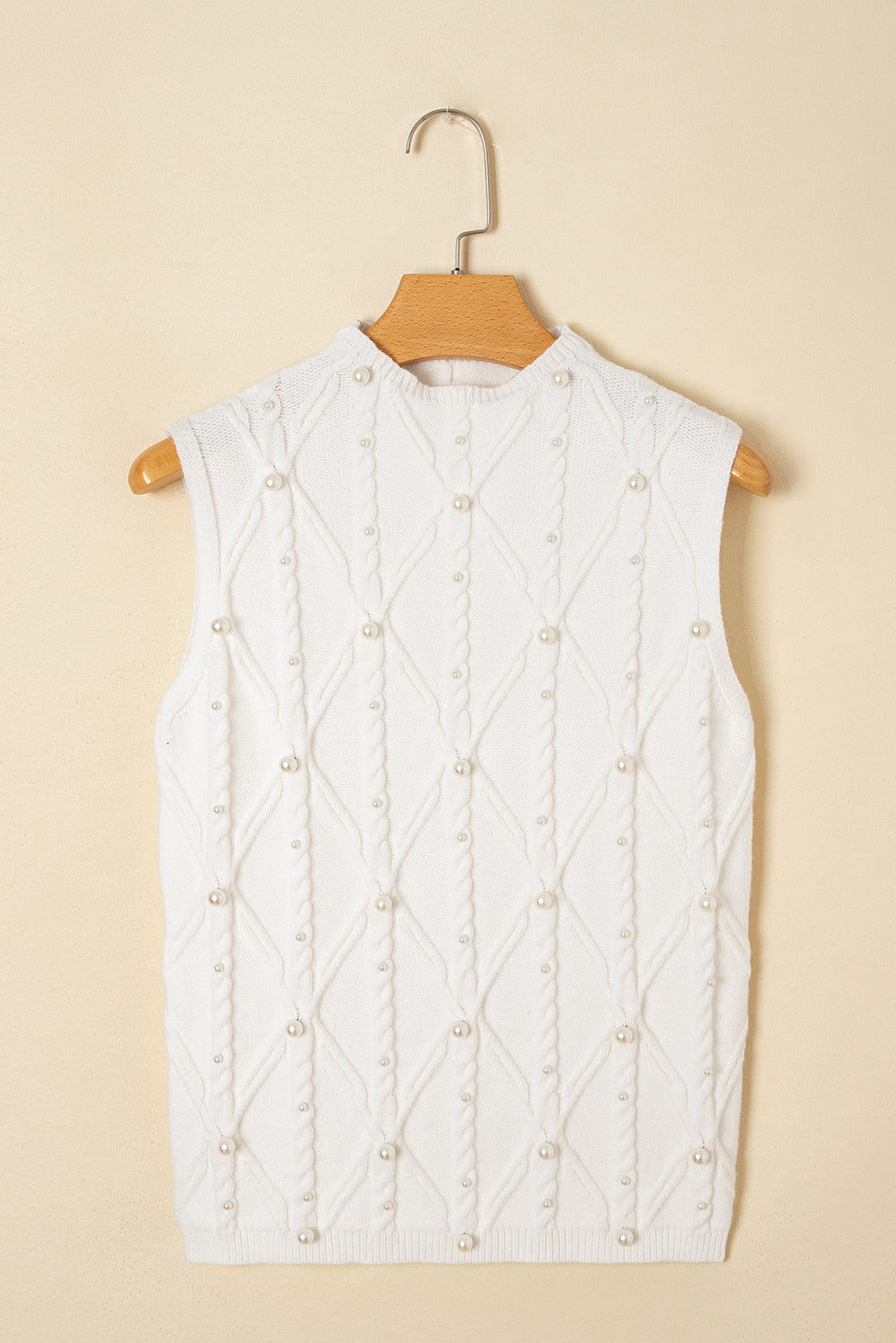 Pearled  Knit Sweater Vest