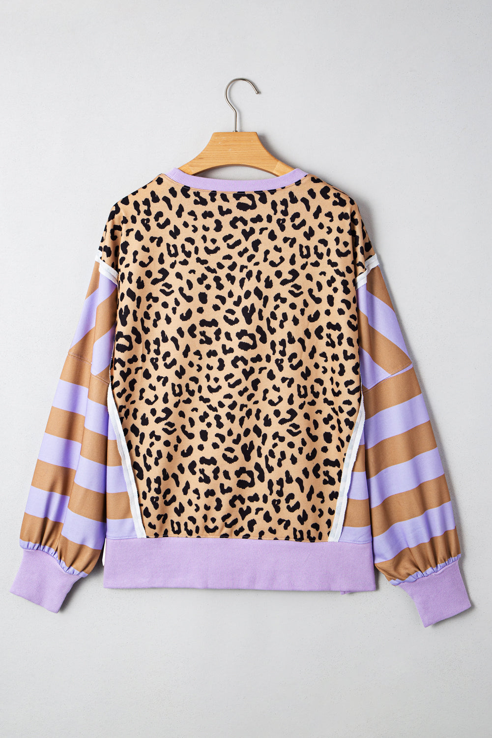 Patchwork Leopard Sweatshirt