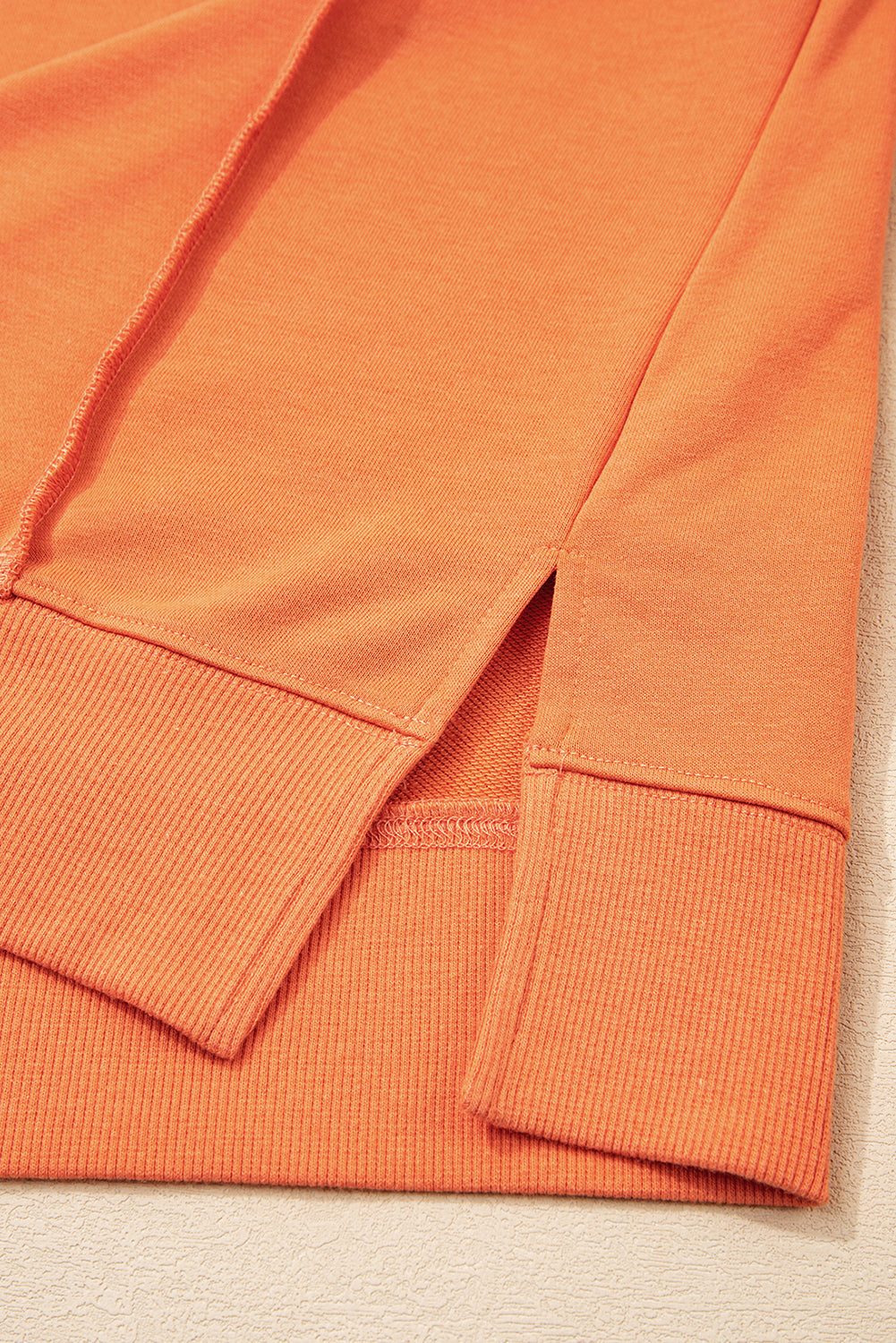 Floral Patchwork Side Slit Hoodie