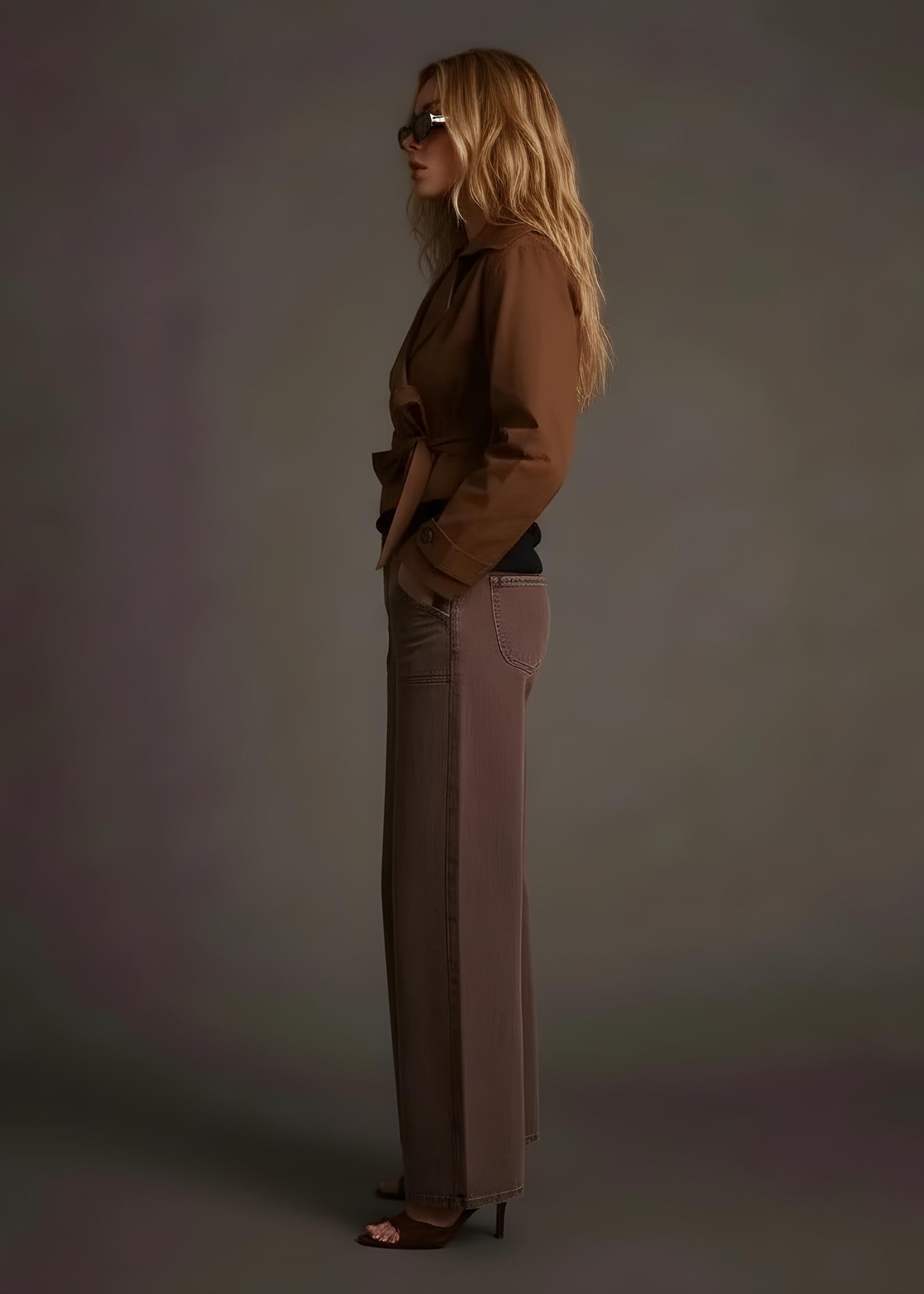 Retro Patch Pocket Jeans