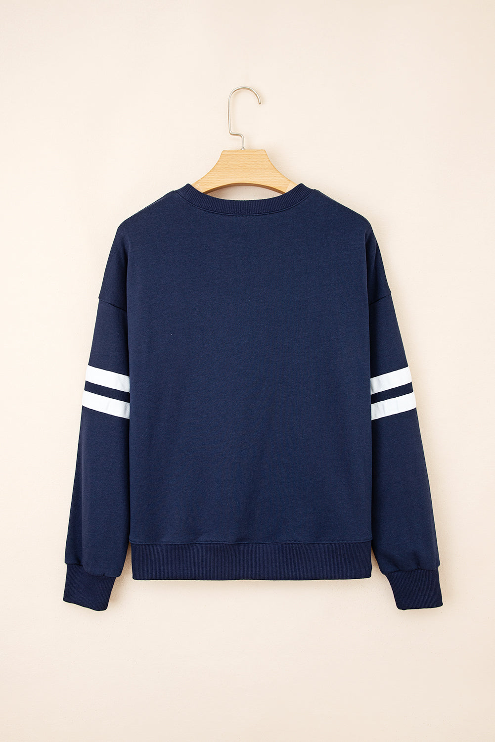 Striped Sleeve Oversized Sweatshirt