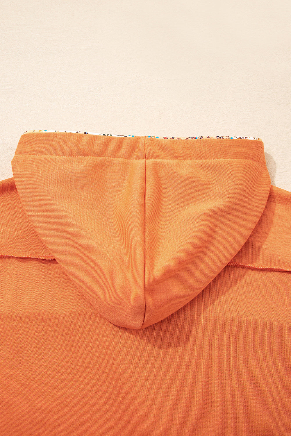 Floral Patchwork Side Slit Hoodie