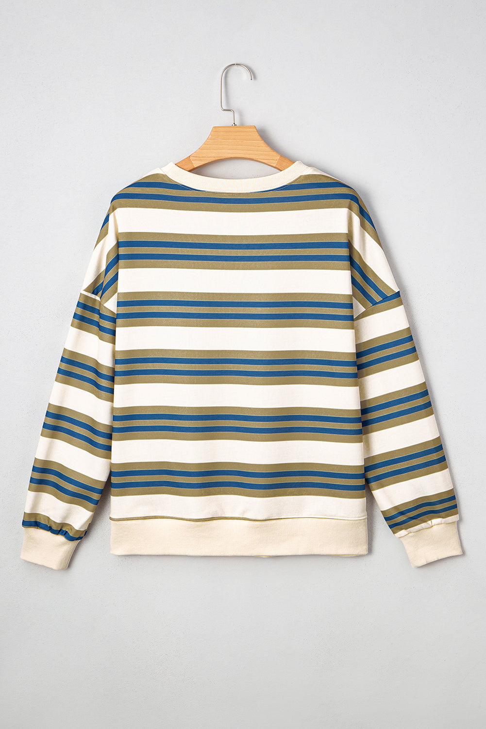 Stripe Pullover Sweatshirt