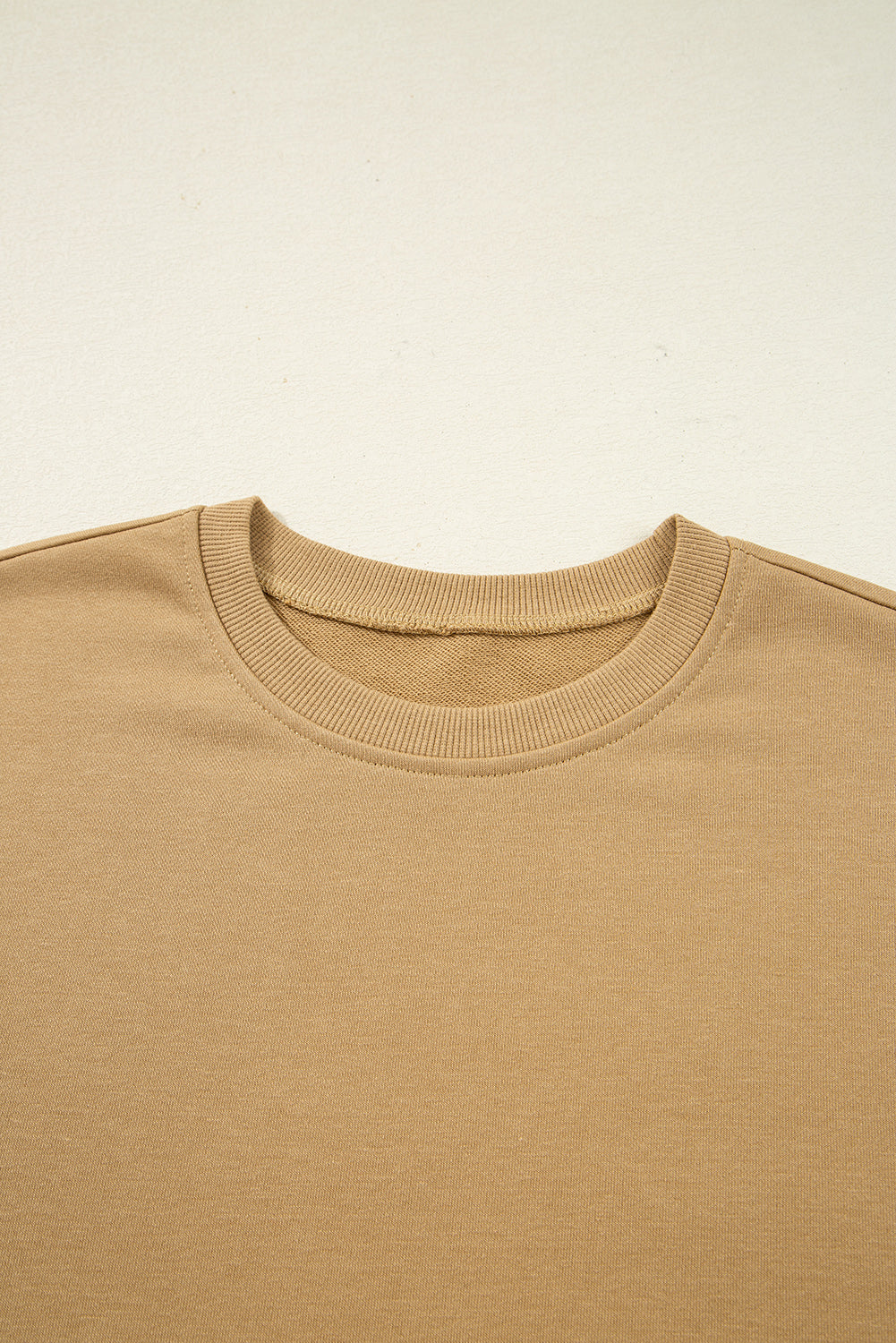 Floral Patchwork Ruffled Crew Neck Sweatshirt