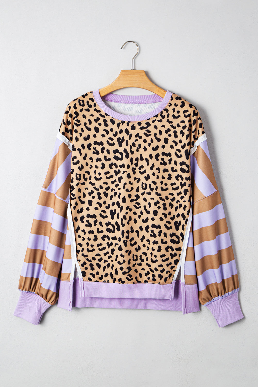 Patchwork Leopard Sweatshirt