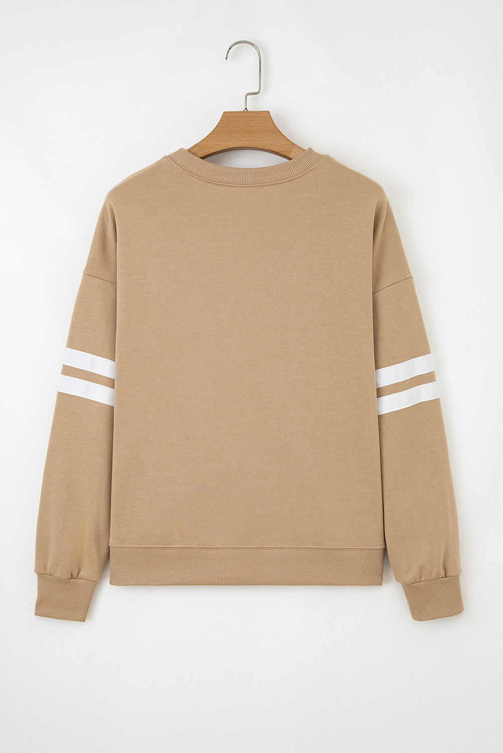 Striped Sleeve Oversized Sweatshirt