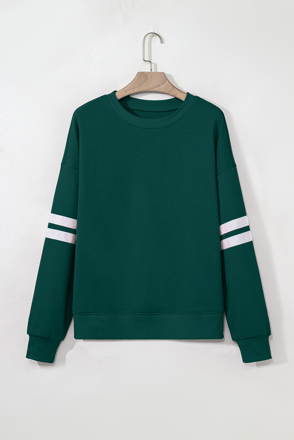 Striped Sleeve Oversized Sweatshirt