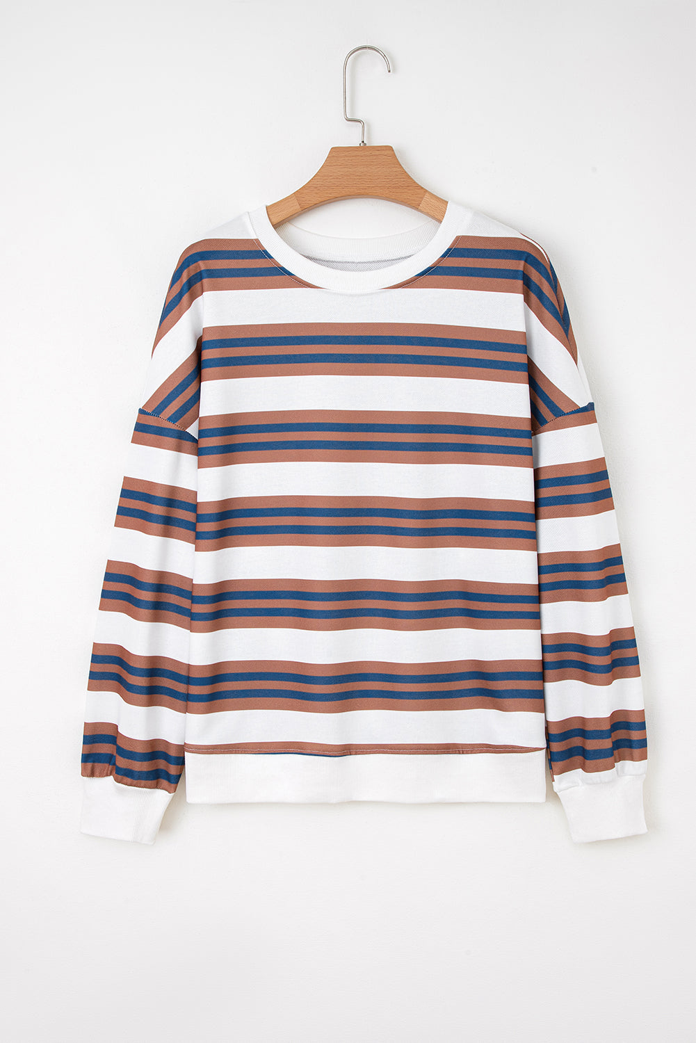 Stripe Pullover Sweatshirt