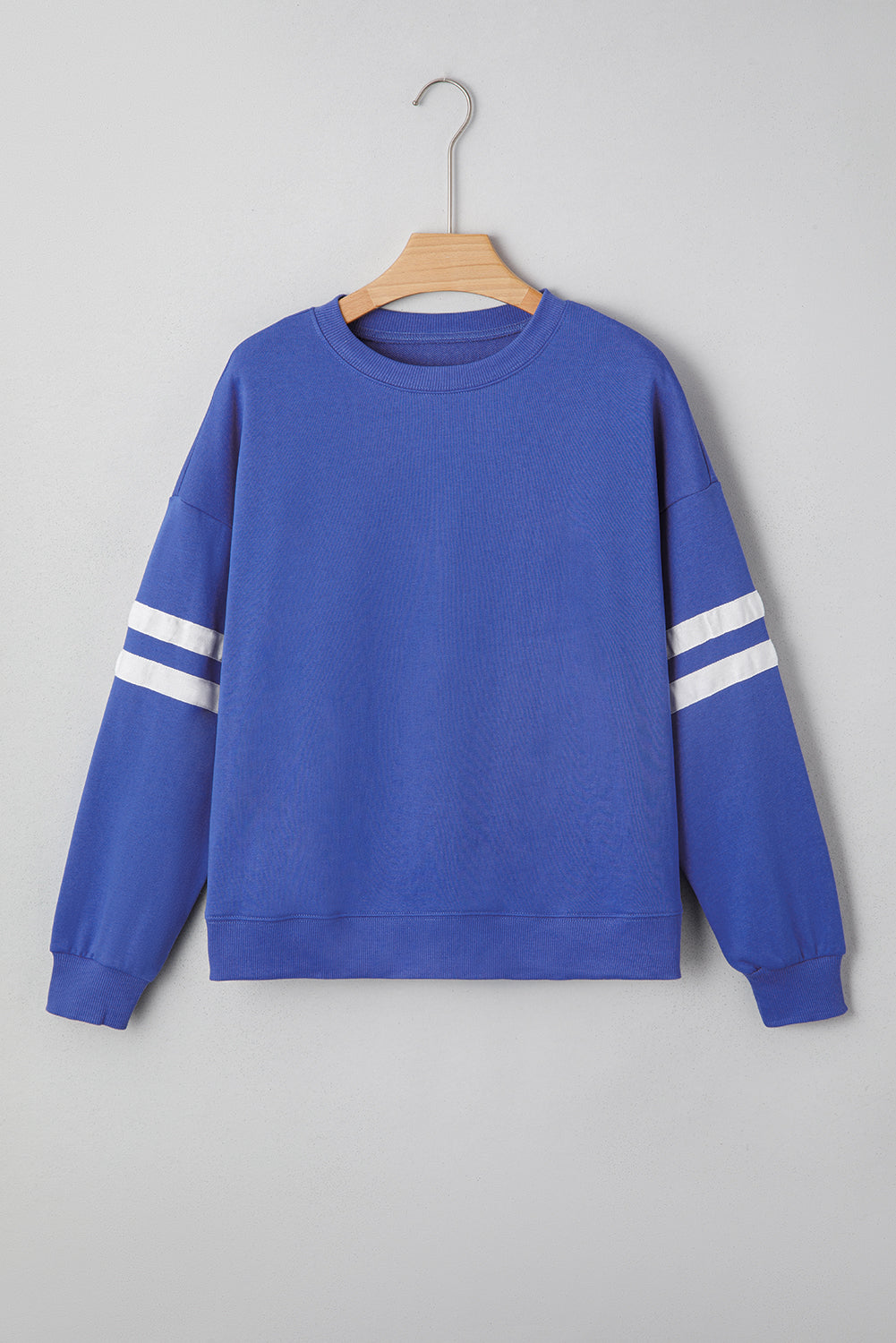 Striped Sleeve Oversized Sweatshirt