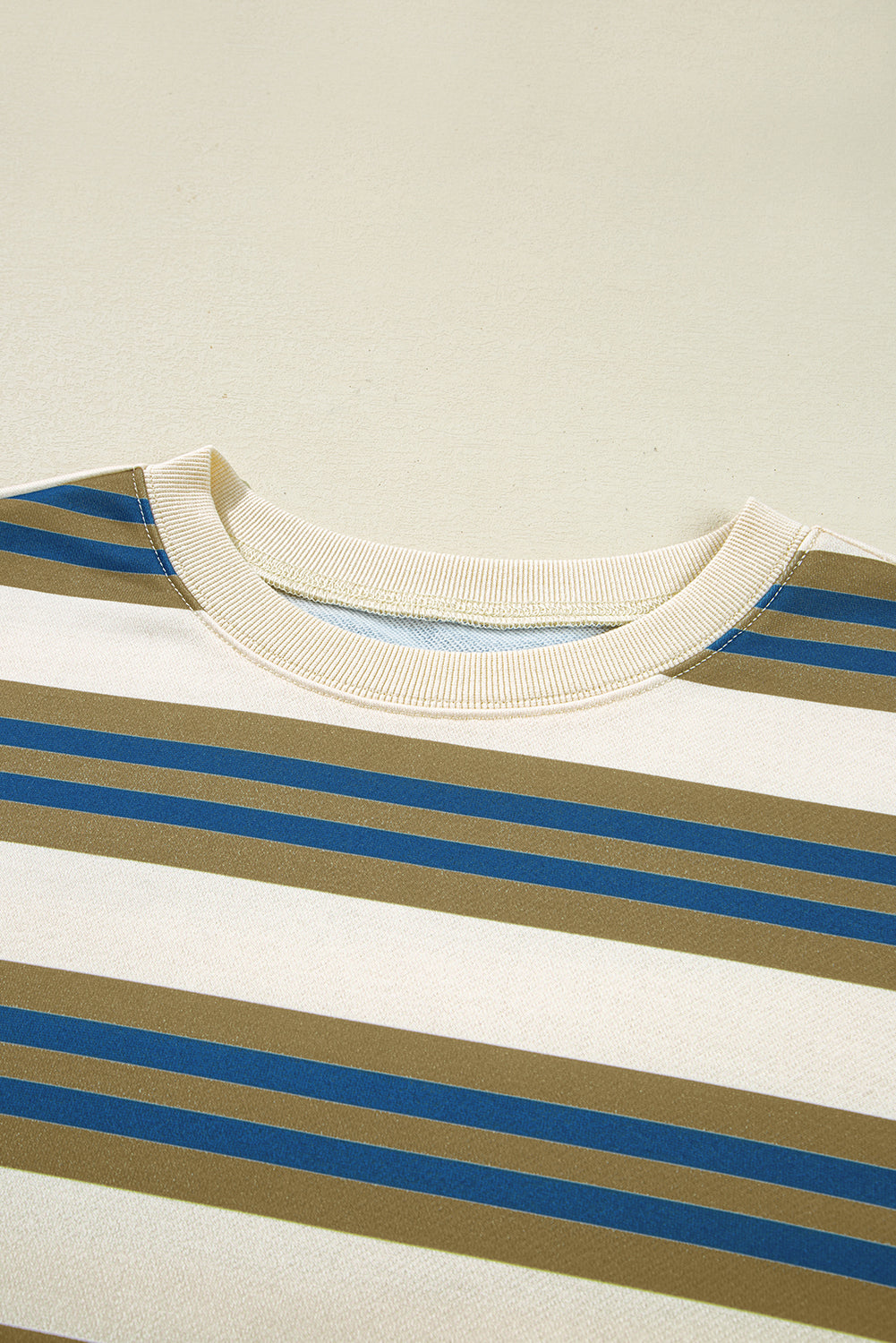 Stripe Pullover Sweatshirt