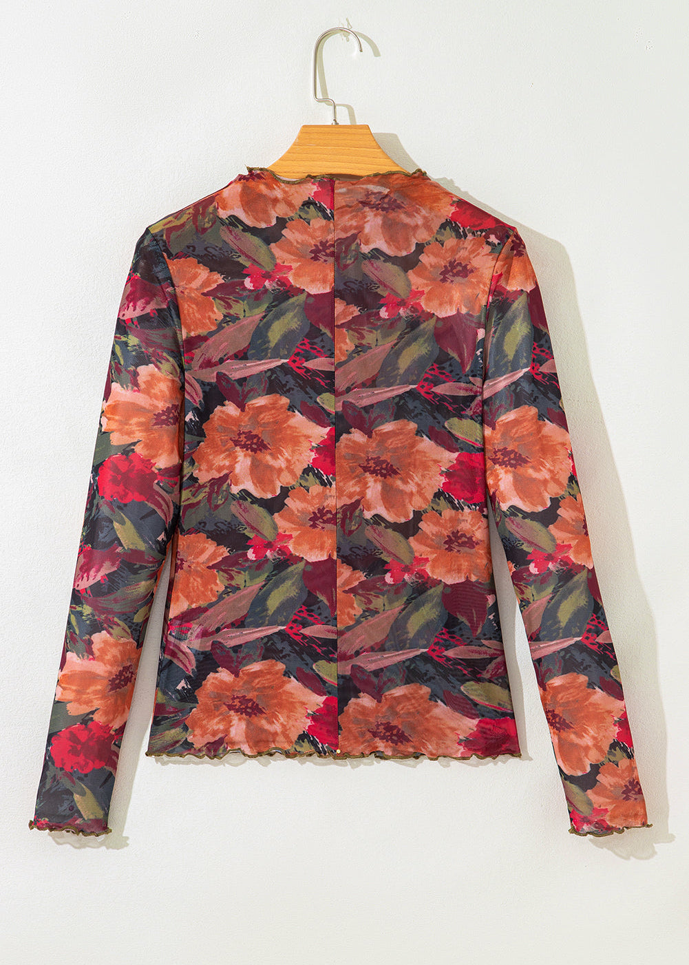 Floral Mesh Top