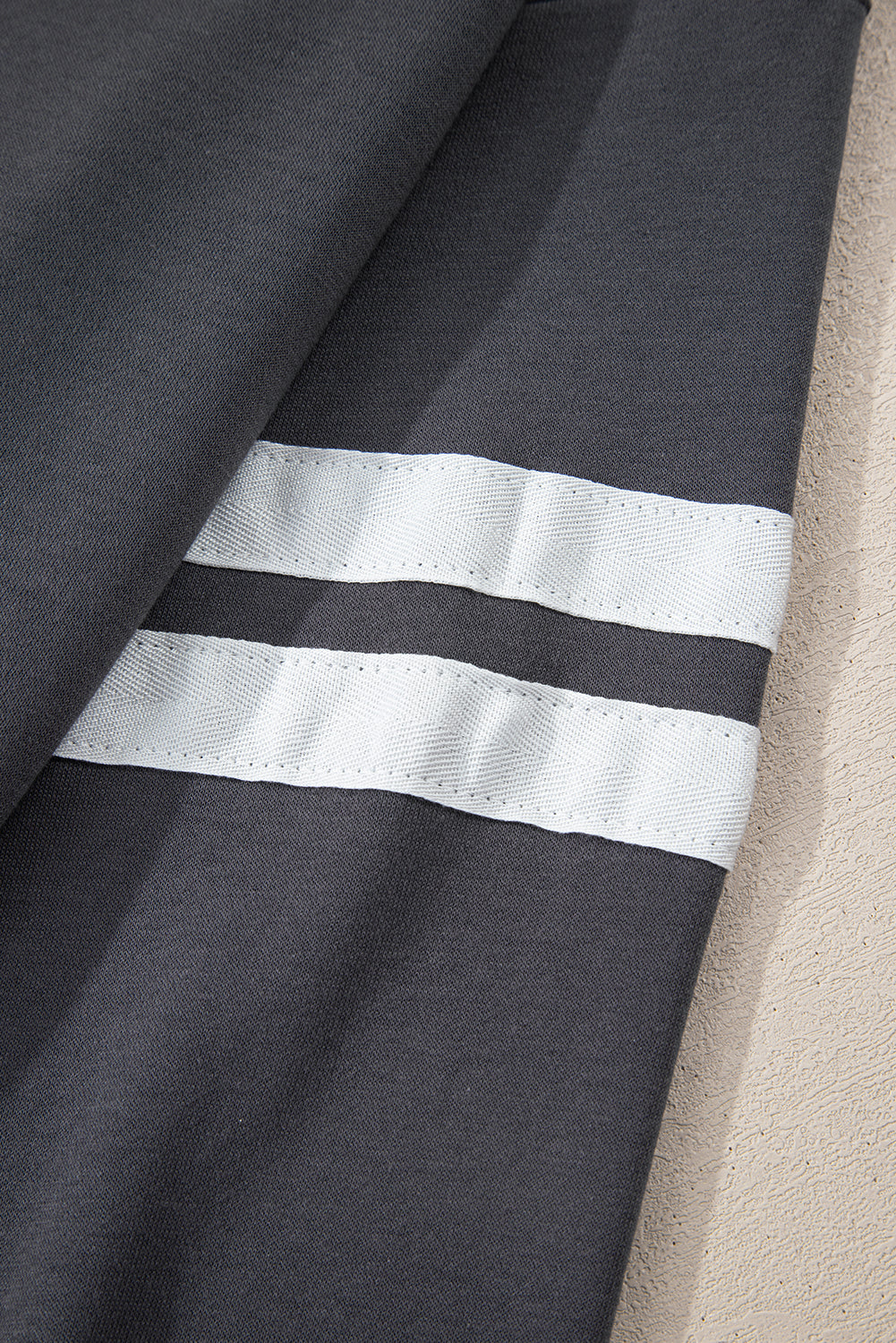 Striped Sleeve Oversized Sweatshirt