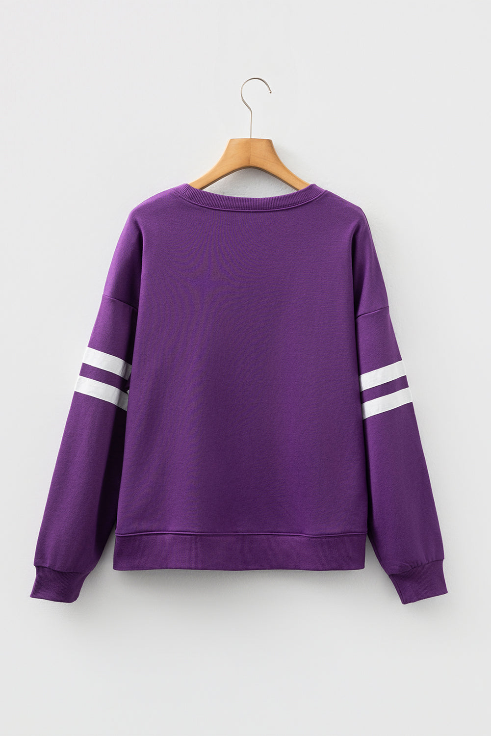 Striped Sleeve Oversized Sweatshirt