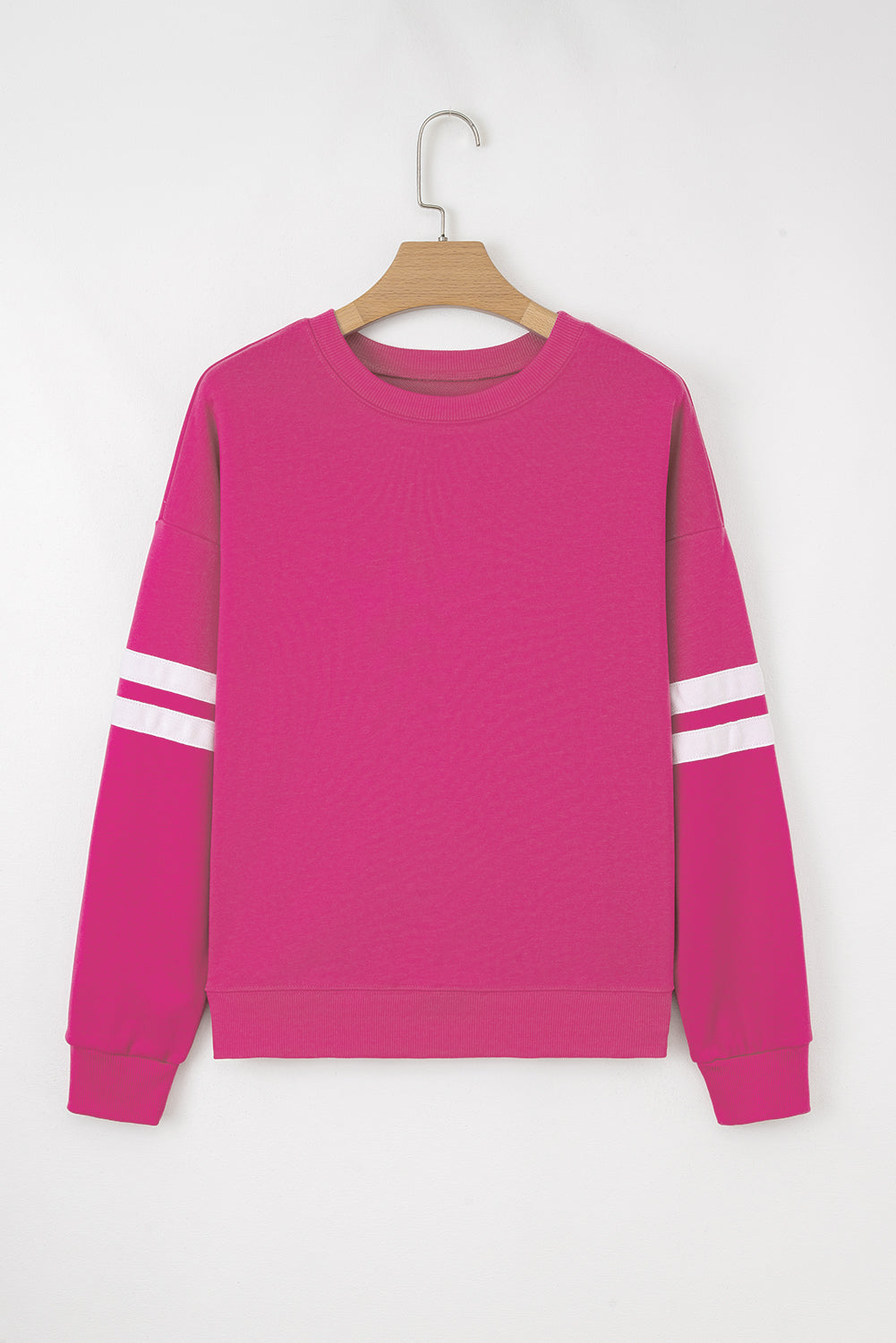 Striped Sleeve Oversized Sweatshirt