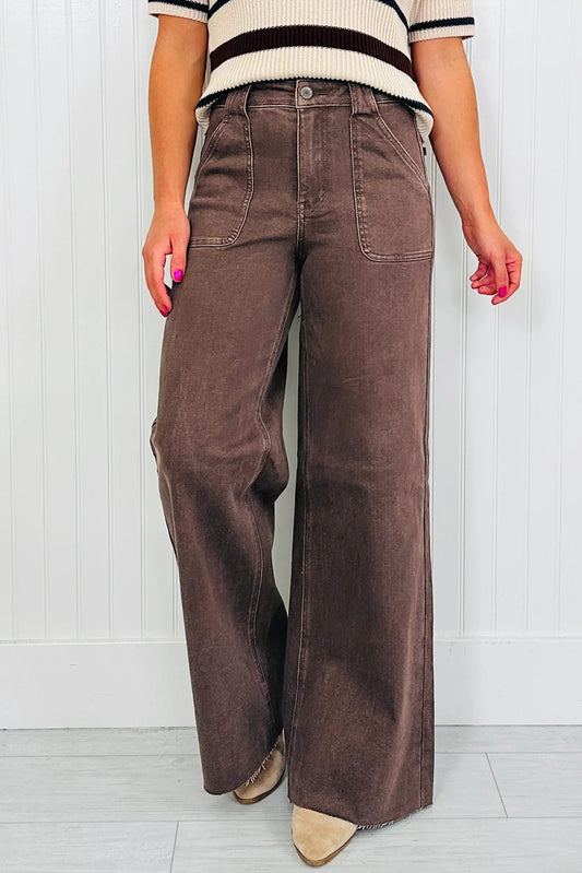 Women's Retro Patch Pocket Jeans